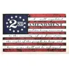 2. Verfassungszusatz Vintage amerikanische Flagge Outdoor-Banner-Flagge 90 cm 150 cm Polyester benutzerdefinierte USA College-Basketball-Flaggen CYZ32132931052