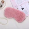 Peluche Blinder Sleeping Eye Mask Solod Shade Cover Traspirante Beauty Eyes Maschere protettive Natural Soft Relax Travel Portable