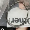Punk Hip Hop StainlSteel Necklaces for Women Pig Nose Chains Necklace Letter Necklace Thick Chain Choker Necklace Jewelry X0707