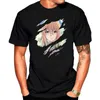 Erkek T-Shirt Anime Gözler Gevşek T-shirt Boy Rahat Siyah Harajuku Üst Streetwear 2021
