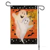 Baner Flags 47 * 32cm Halloween Ogród Flaga Lniana Podwórka Flaga Halloween Dekoracja 7 Styl Party Supplies T2I52379