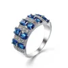 الإناث خاتم الزفاف الأزياء الزركون حلقات مزيج حجم 6 إلى 10