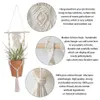 2 Pack Macrame Plant Gancho Garden Potes Plantadores Interior Ao Ar Livre Pendurado Plantador Cesta Makramee Bohemian Home Decor Wall Art 210922