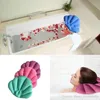 Soft Bathroom Pillow Home Comfortable Spa Inflatable Bath Cups Shell Shaped Neck Bathtub Cushion Bathroom Accessories RRD11743