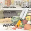 Kitchen Tools Handheld Zester Grater Cheese Graters With Razor Sharp Stainless Steel Blade Protective Cover Cleaning Brush For Lemon/Parmesan/Chocolate