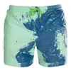 Short de bain à couleur changeante pour hommes garçons maillot de bain 2021 séchage rapide plage maillot de bain décoloration de l'eau conseil pantalon hommes