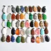 Wholesale 50pcs Lot Trendy Bohemian Natural Stone Water Drop Shape Pendants Charms For Necklaces Making Y0413