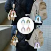 Weaving Rainbow Keychain Boho Handmade Macrame Key Holder Keyring Bag Decoration A5KE G1019