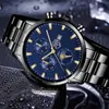 Wristwatches Fashion Men Business Watch Luxury Stainless Steel Bracelet Quartz Wristwatch Mens Sport Watche Calendar Luminous Clock Watches