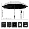 Full Automatic 3D Floral Guarda Chuva White Protezione solare Tre Ombrello pieghevole Rain Women Anti UV Outdoor Travel Sombrinha 210721