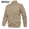 TACVASEN Autumn Men's Lightweight Bomber Jacket Coat Mens Spring Casual Jackets Students Baseball Style Coats Outerwear Boys X0621