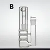 Bong ash catcher 18mm maschio femmina ashcatchers piattaforme petrolifere tamponare tubi dell'acqua in vetro accessori per fumatori adattatore tre tripli a nido d'ape perc 18,8mm