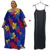 Ethnic Clothing Style Plus Size African Women Evening Dresses Dashiki Loose Robe Morocco Hollowed Gown Sets Dubai Kaftan Abaya Dre229Z