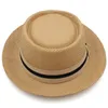 Hüte mit breiter Krempe, größere Größe US 7 12 UK XL Männer Frauen klassischer Strohpork Pie Fedora Sonnenhüte Trilby Caps Sommer Boater Beach Travel1883957