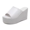 Summer Slip On Women Wedges Shoe Sandals Platform High Heels Fashion Open Toe Ladies Casual Shoes Comfortable Wear