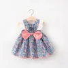 Baby Girl Dress Clothes Newborn Bow Print Princess Dresses for Girls 1st Birthday Party Dress Infant Baby Clothing Vestidos Q0716