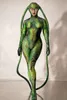 Halloween Party Green Alien Animal Cosplay Kostuums Dames Nieuwigheid Rol Volledige Cover Jumpsuit Show Dancer Stage Performance Outfits Dames Jum