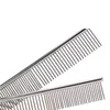 Newstainlessless Steel Pet Combs Cat Dog Grooming Profesjonalne narzędzia Zaokrąglone zęby do usuwania węzłów Tangles EWD7323