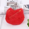 Mignon boule de fourrure porte-clés broderie chat doux pompon boule voiture porte-clés dame voiture sac accessoires porte-clés cadeau