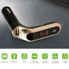 2021 FM-sändare S7 Bluetooth Car Kit Handsfree FM Radio Adapter LED bil Bluetooth Adapter Support TF-kort USB Flash Drive AUX ingång / utgång