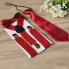 Kids Elastic Suspenders & Bow Tie Matching Tuxedo Suit Unisex Boys Girls Bowtie Children Costume Adjustable Y-Back Brace