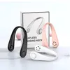 Mini Portable Bladeless Fan Cooling Neck 1800mAh USB قابلة لإعادة شحنها للمنزل الرياضي في الهواء الطلق المبرد في الهواء الطلق المعجبين الكهربائي 282S