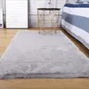 Super bequem Faux-Pelz-Kaninchen-Haar-Fußboden Teppich Home Decoration Boden Capet Pure Color Teppich für Wohnzimmer Wohnzimmer Schlafzimmer