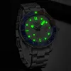 Ligeメンズウォッチラグジュアリートップブランドステンレススチール防水時計男の腕時計のための男性モノトルホムロロニオUOMO 210527