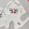 Tasarımcılar Çocuk Romper Setleri Yeni doğan çocuk bebek kız erkek kızlar tükürük havlu toddler pamuk kısa kollu tulumlar bebek onesies romp3682428