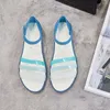 Sandals Nice Trend Summer Soft Flat Female Open Toe Buckles Women's Beach Shoes Mixed Candy Colors Jelly Women Sandalias