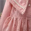 2021 printemps princesse dentelle bébé fille robe pour enfant en bas âge filles vêtements 1 an bébé fête d'anniversaire tutu robes 0-3y bébé vêtements Q0716