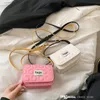 Kids Princess Handbags 2021 Parent-Child Broider Line Solid Colors Pu Messenger Sacs Girl Crossbody Lipstick Femme mini sac F587