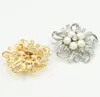 Broches Broches Jewelrypins Bijoux Sier Ton Doré Clair Strass Cristal Fleur Filles Mode Perle Broche De Mariage Bouquet De Mariée Goutte