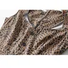 Boho sommar leopard klänning kvinnor vintage blommig en linje mini koreanska vestidos sexig elegant strand party robe femme 210521