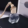 Car Perfume Bottle Glass Decoration for Bags Pendant 8ml Perfume Ornament Air Freshener for Essential Oils Diffuser Fragrance Storage Empty DH8745