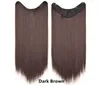 24 inches Clipl in Synthetic Hair Extensions Weft V Style Simulation Human Hairs Bundles 7 Colors MR-4VS-01