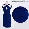 Nice-Forever Summer Women Sexy Cross Hollow Out Mini Dresses Club Party Bodycon Slim Tube Dress 772 210419