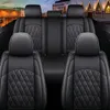 Auto-Leder-Autositzabdeckungen Faux Leatherette Automotive Fahrzeugkissenabdeckung für Autos SUV Pick-up Universal Fit Set