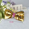 Fashion Boutique Bling Sparking Sequins Hair Bow Party Hair clips for Girls Kids Children Barrettes Colorful Hairband