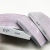 Newest Half moon plastic nail file grey zebra line double-sided manicure files 2 types