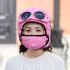Áprovia exterior à prova de vento Wateproof tampa quente inverno homens chapéus para as mulheres crianças capuz impermeável com óculos cool balaclava ciclismo tampões máscaras