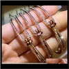 Bağlantı Zinciri Jewelrygeometrik Tip Avusturya Kristal Düğümlü Bilezik Kişilik Desinger Mücevher Bilezikleri Barkly W9 Damla Teslimat 2