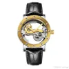 classico orologio militare con quadrante cavo Orologio svizzero di lusso da uomo meccanico automatico Tourbillon fondo trasparente Dive in acciaio inossidabile Brands264T