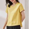 Summer Plus Size 3XL Casual Silk Short Sleeve Women Satin Blouse Loose Ladies Tops O-neck Clothes Blusas 13879 210417