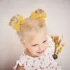 弓ヘアクリップベビーキッズキャンディーカラーバレット幼児か​​わいいシンプルな女の子ヘアピンクリッパーズヘッドウェアアクセサリーYL2570