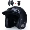 Casques de moto Open Face 3/4 Casque Hommes Femmes Vintage Retro Crash Motorcross Cascos Jet Casque Pilot Cafe Racer Capacete