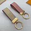 High qualtiy leather Key Chain Ring Holder keychain Porte Clef Gift Men Women Car Bag Keychains With box