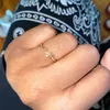 Minimalista sottile Open Gold 12 Star Signs Band Ring Costellazione Compleanno Amicizia Gioielli Regalo Personalità Anelli zodiacali personalizzati F