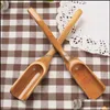 Tea Scoops Teaware Kitchen Dining & Bar Home Garden Bamboo Scoop Spoon Tool Coffee Handy Tools Leaves Holder Kka7111 Drop Delivery 2021 9Lq