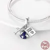 925 Sterling Silver Mousserande Släktträd Dangle Charm Pärlor Fit Original Pandora Armband Hängsmycke Halsband DIY Smycken